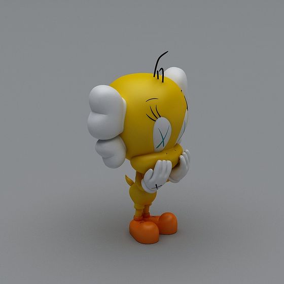 Charming Tweety Bird 3D Model