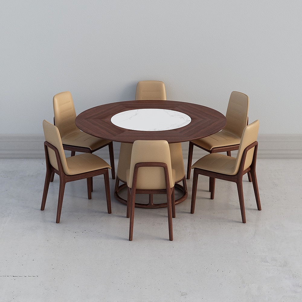 Round dining table