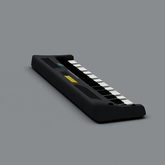 Stylish Portable Electronic Keyboard 3D model