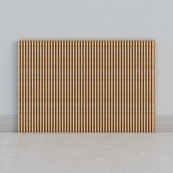 Stylish Low-Poly Striped Screen 3D model