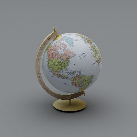 Stunning Earth Globe 3D model for Designers