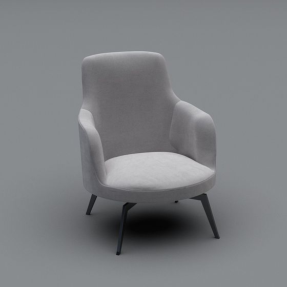 Urban Sofa 3D model in Low-Poly Style