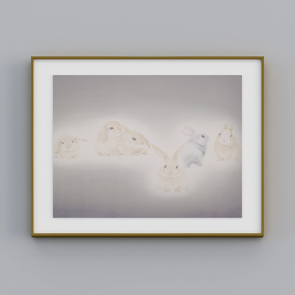 "Fuyun Art" BBA053 modern mash-up light luxury simple budding living room Xuanguan kitchen bedroom decoration painting