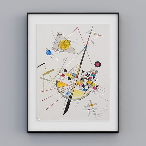 Abstract Geometric Frame 3D model