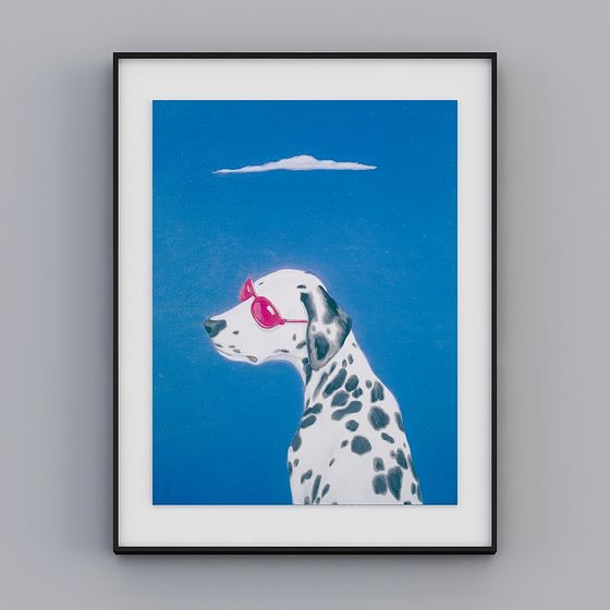 Cool Spotted Dog 3D model