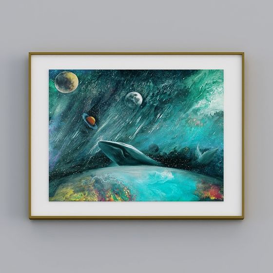 Interstellar Whale Song 3D model for Creative Exploration