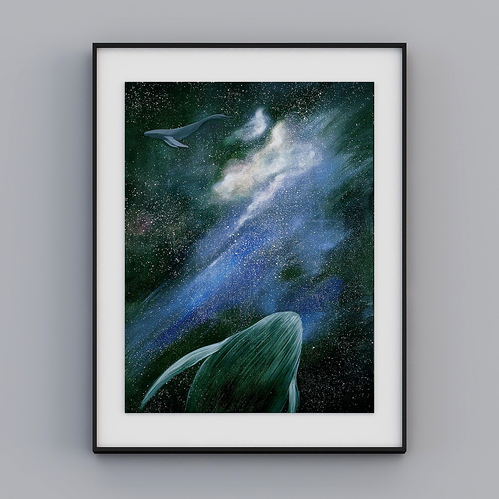 "Fuyun Art" BBA144 modern mash-up light luxury trend cartoon living room Xuanguan kitchen bedroom decoration painting