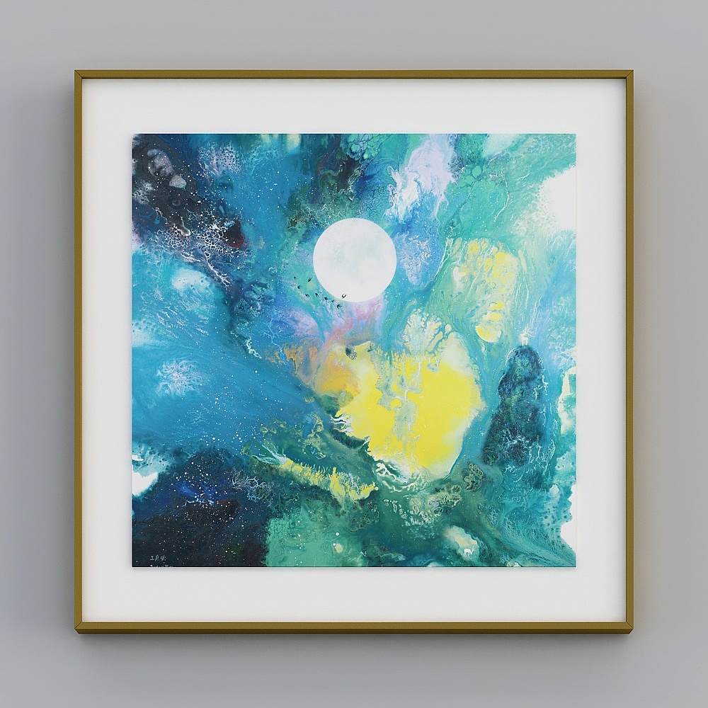 "Fuyun Art" BBA141 modern mash-up light luxury trend cartoon living room Xuanguan kitchen bedroom decoration painting