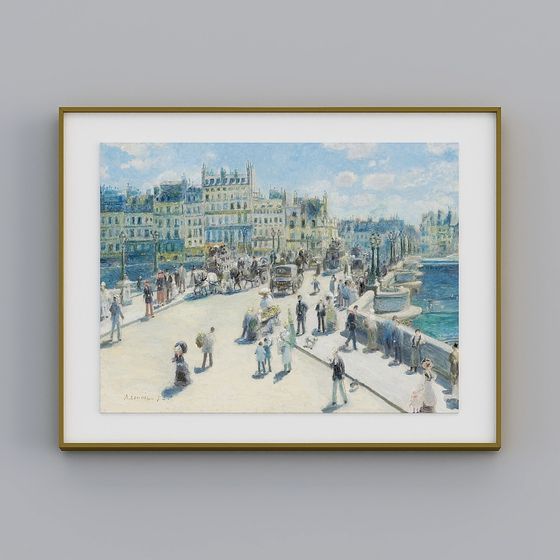 Parisian Promenade 3D model