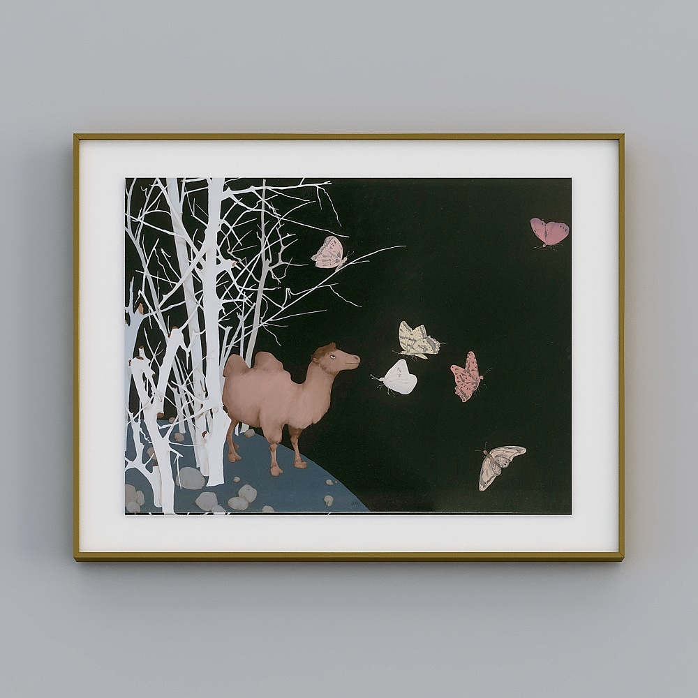 "Fuyun Art" BBA075 modern mash-up light luxury trend cartoon living room Xuanguan kitchen bedroom decoration painting