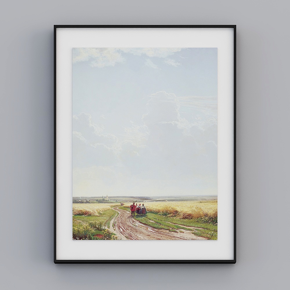 "Floating Cloud Art" BBA149 modern mash-up light luxury Jane European landscape living room Xuanguan kitchen bedroom decoration painting