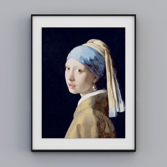 Girl with a Pearl Earring 3D model for Creative Projects