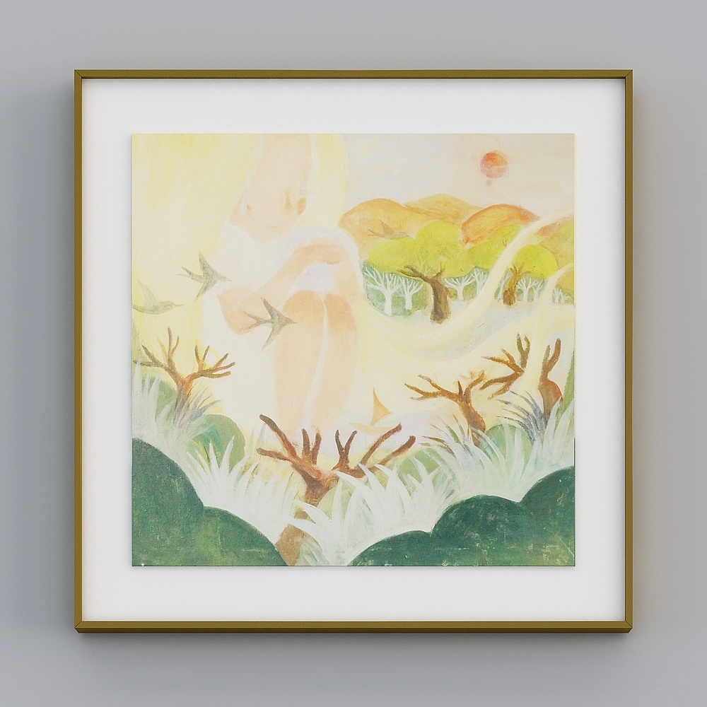 "Fuyun Art" BBA162 modern mash-up light luxury trend cartoon living room Xuanguan kitchen bedroom decoration painting