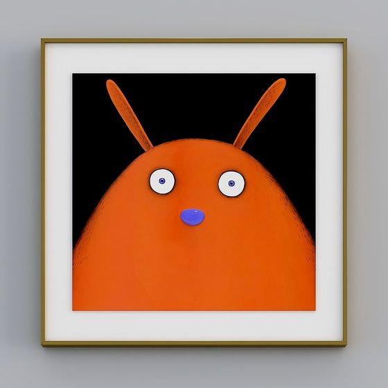 Bouncy Bob Playful Orange 3D Model for Creative Use