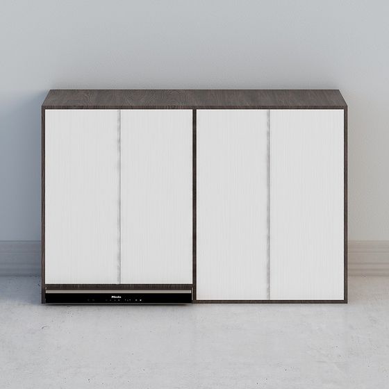 City Window Cabinet 3D model for Modern Interiors