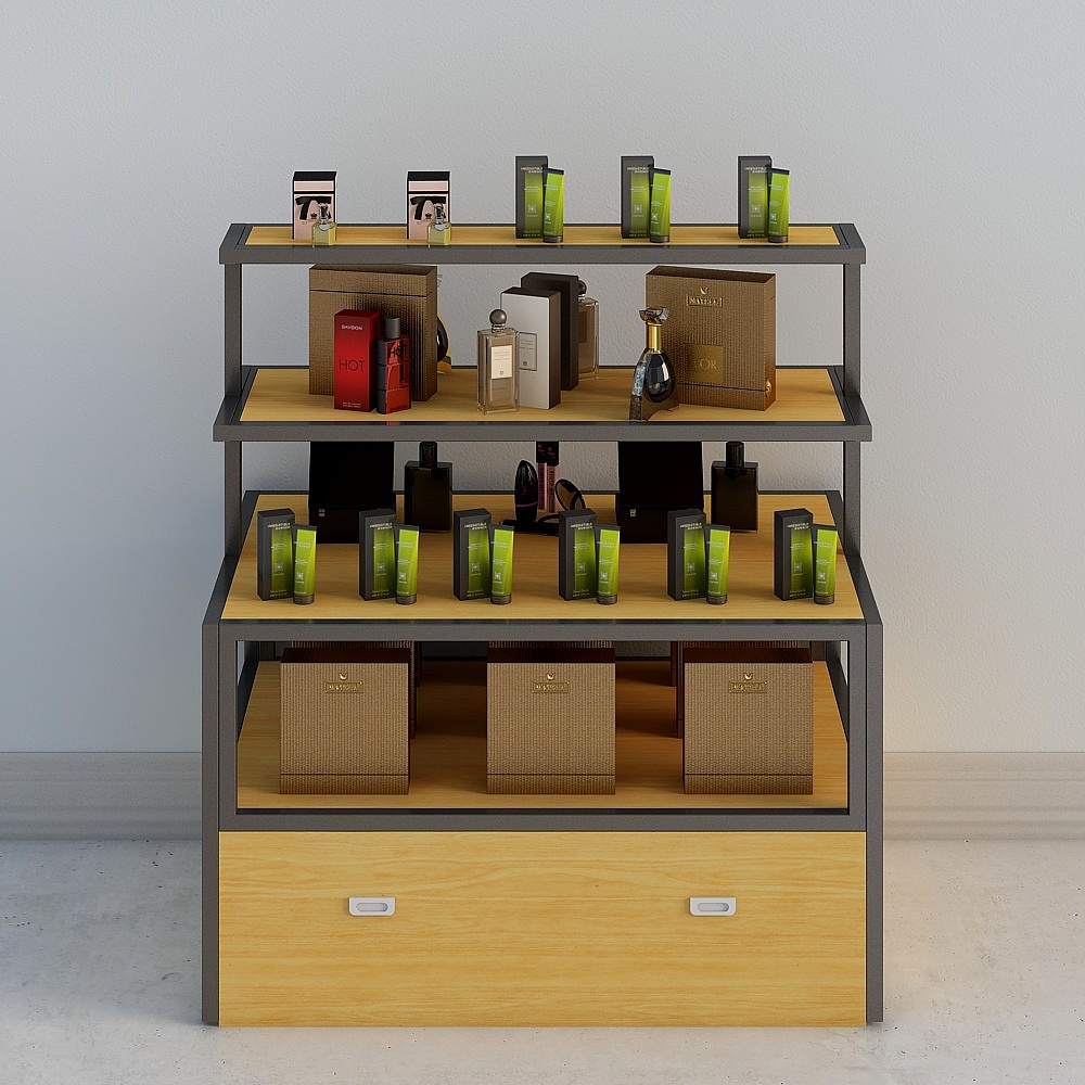 Nakajima Display Cabinet 1200x800x1300 Cosmetics-Black