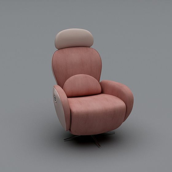 Elegant Low-Poly Armchair 3D model