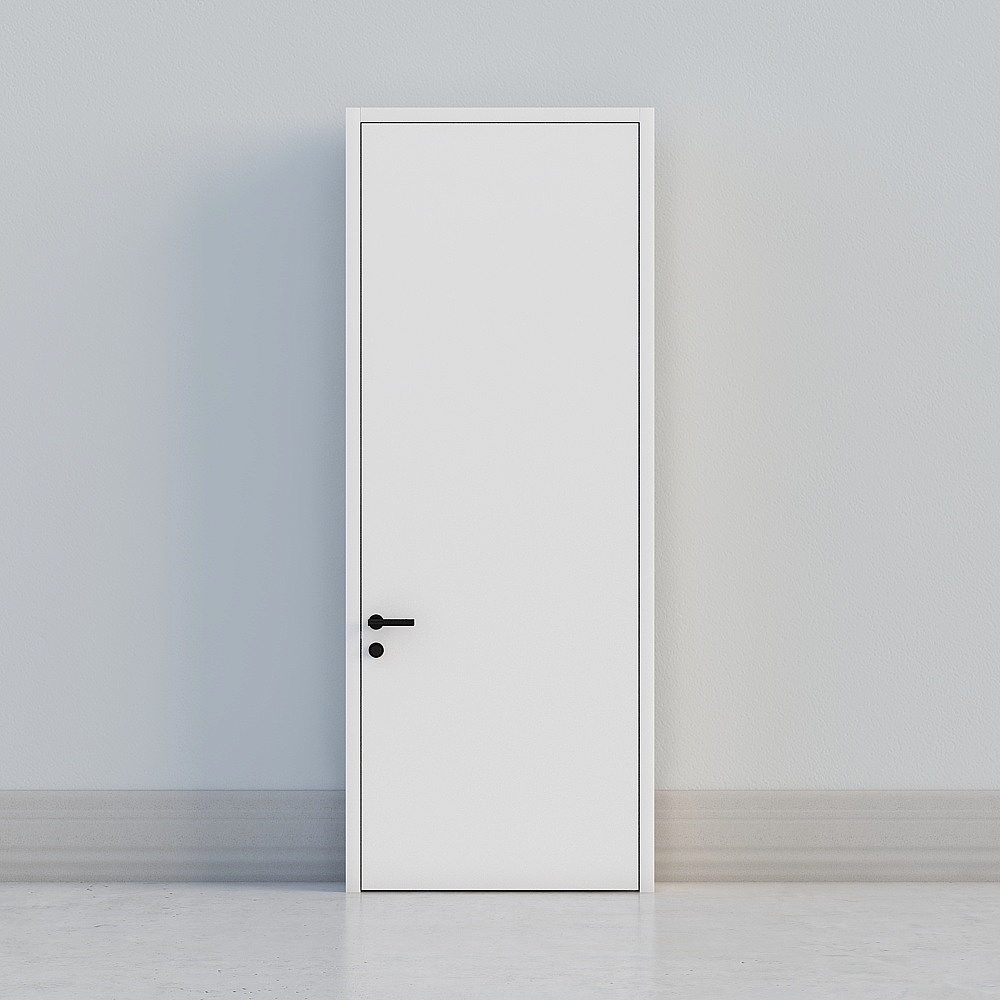 porte blanche minimale