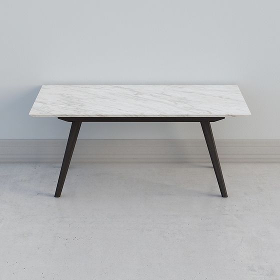 Elegant Marble Dining Table 3D model