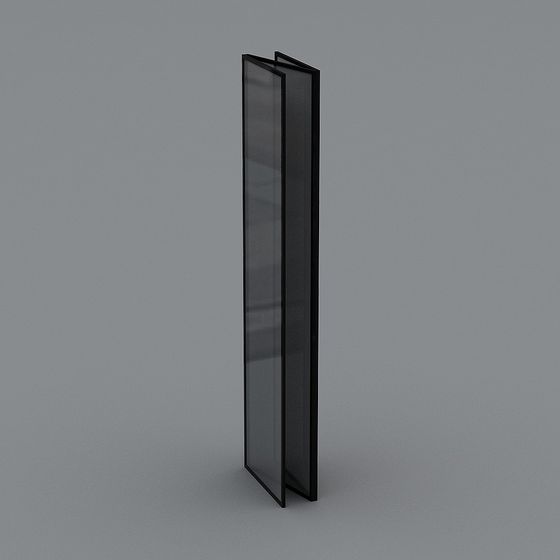 Elegant Glass Column 3D model