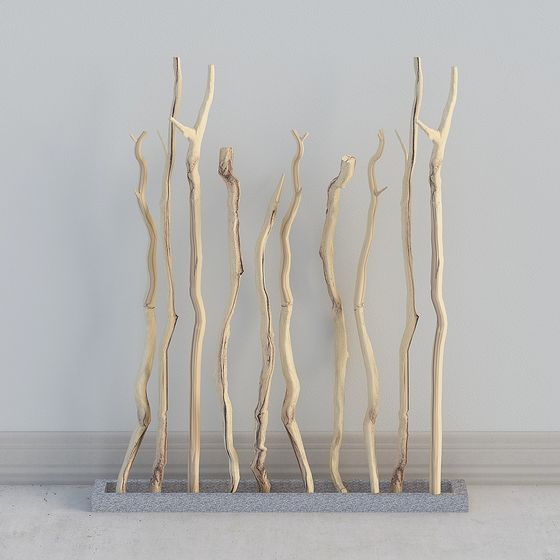 Intricate Branches 3D Model for Nature-Inspired Designs