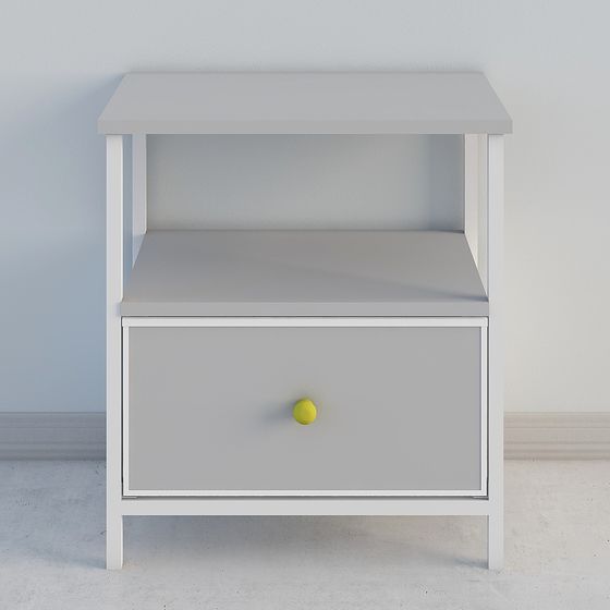 Contemporary Minimalist Nightstand 3D model