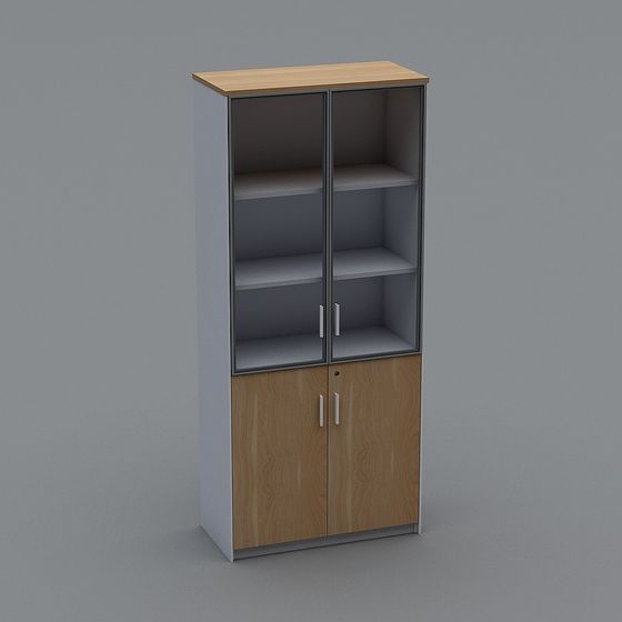 Modern Minimalist Bookshelf 3D model