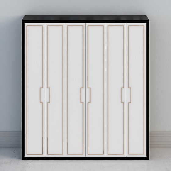 Art Deco Wardrobe 3D model