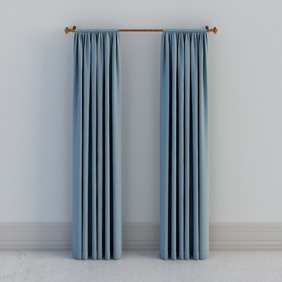 Stylish Low Poly Curtain 3D model for Modern Spaces