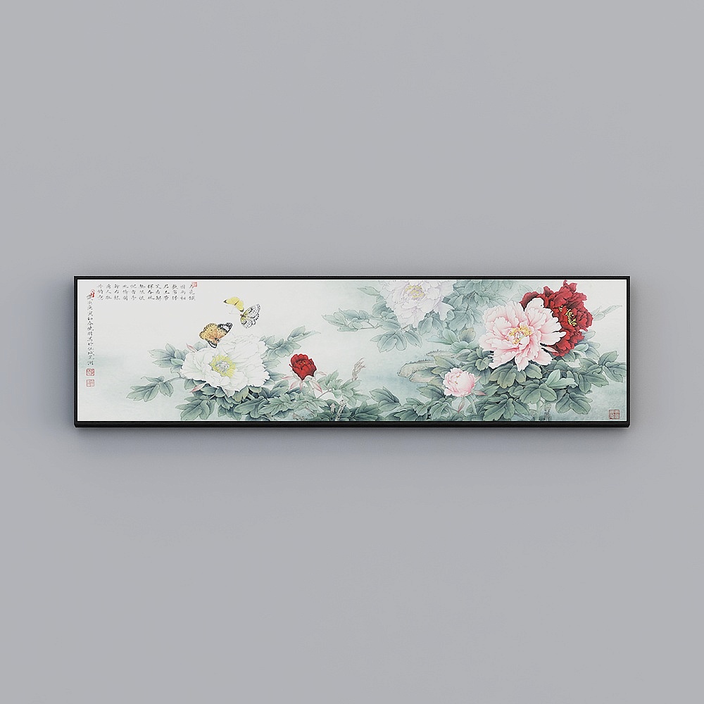 Courtesy full house with painting - new Chinese bedroom bedside decoration painting - single-link - rich and rich and auspicious and J