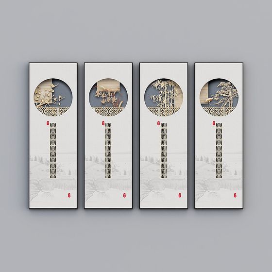 Elegant Low-Poly Fan 3D Model for Artistic Projects