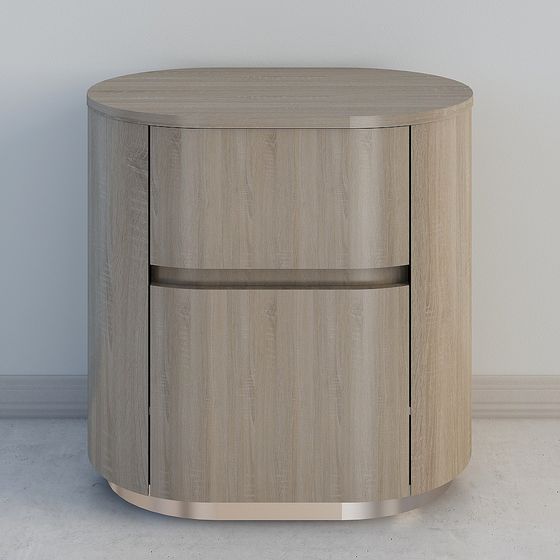 Stylish Low-Poly Nightstand 3D model for Contemporary Spaces