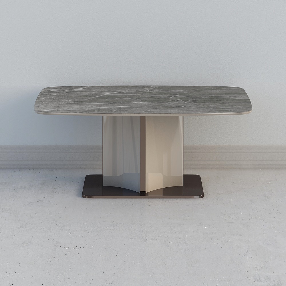 Art Utfan Venise/Simplement nordique Table en ardoise Maison Petite famille Moderne Table de luxe légère 387S-2