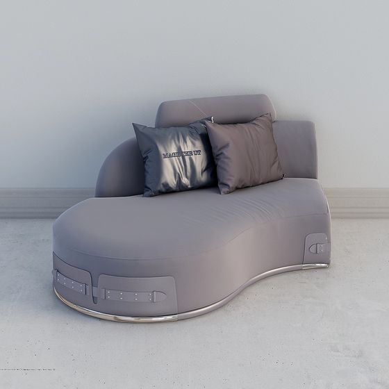 Contemporary Low Polygon Sofa 3D model for Modern Spaces