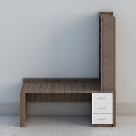 Urban Workspace Desk 3D model for Creative Spaces