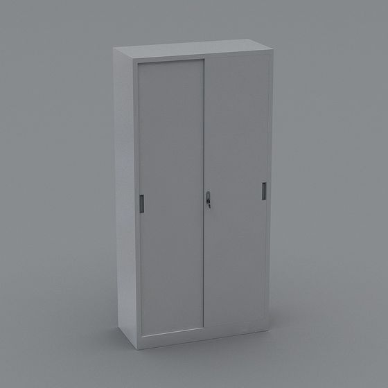 Low Poly Storage Cabinet 3D model