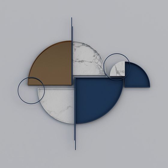 Elegant Geometric 3D Model for Design Projects