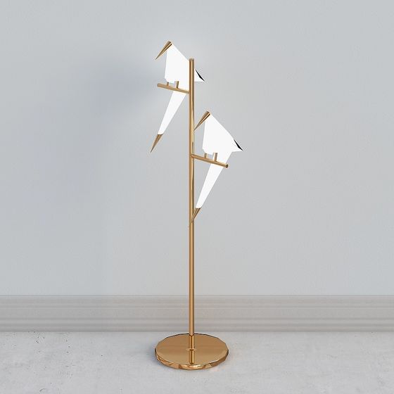 Origami Bird Lamp 3D model