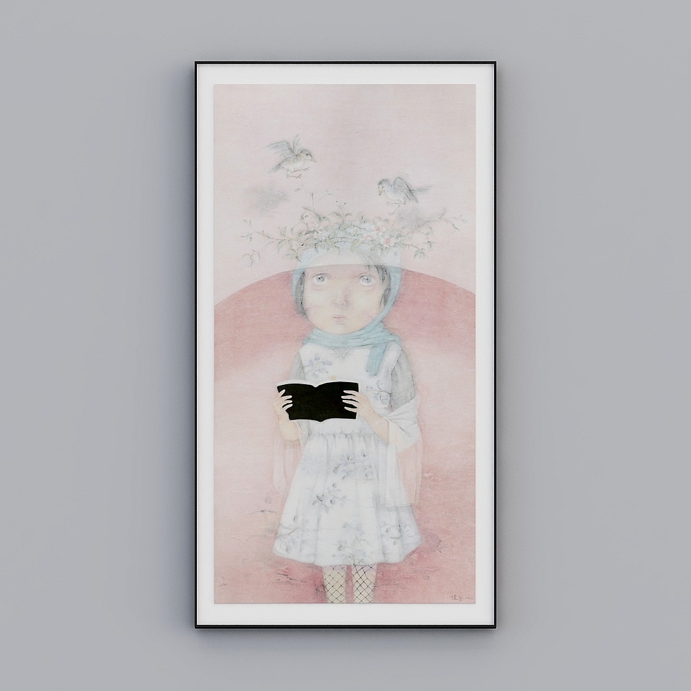 Whimsical Book World 3D model