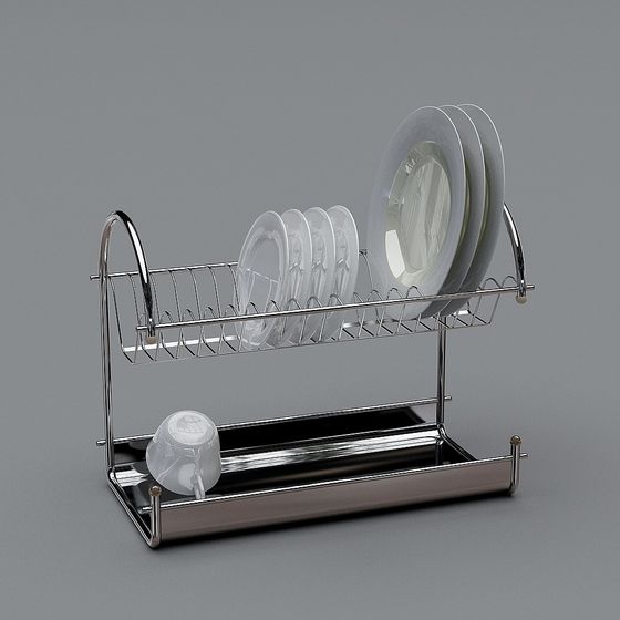 Modern Gray Kitchen Pendant 3D Model