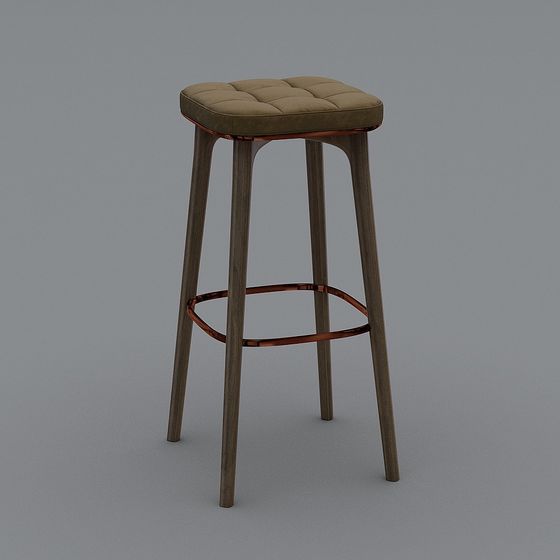 Modern Elegant 3D Bar Stool Model