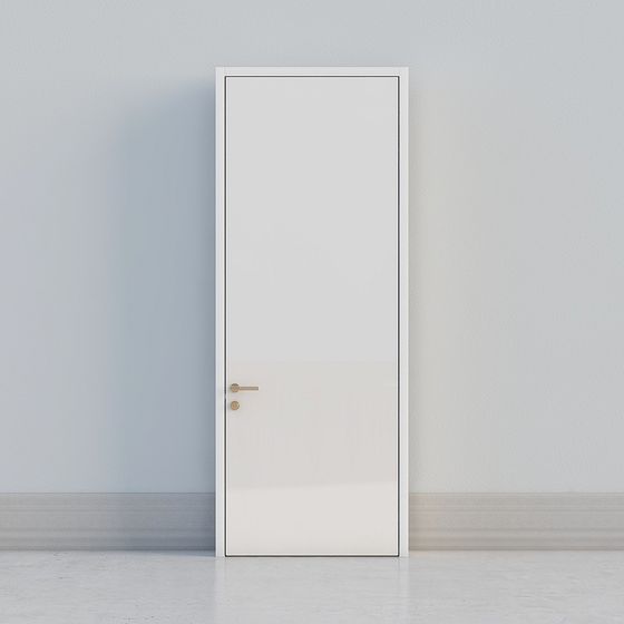 Puerta silenciosa DAA-blanca con espejo (color blanco del marco de la puerta)