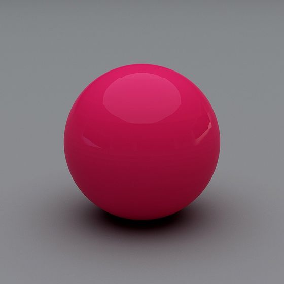 Neon Heart 3D Model - A Vivid Pink Sphere