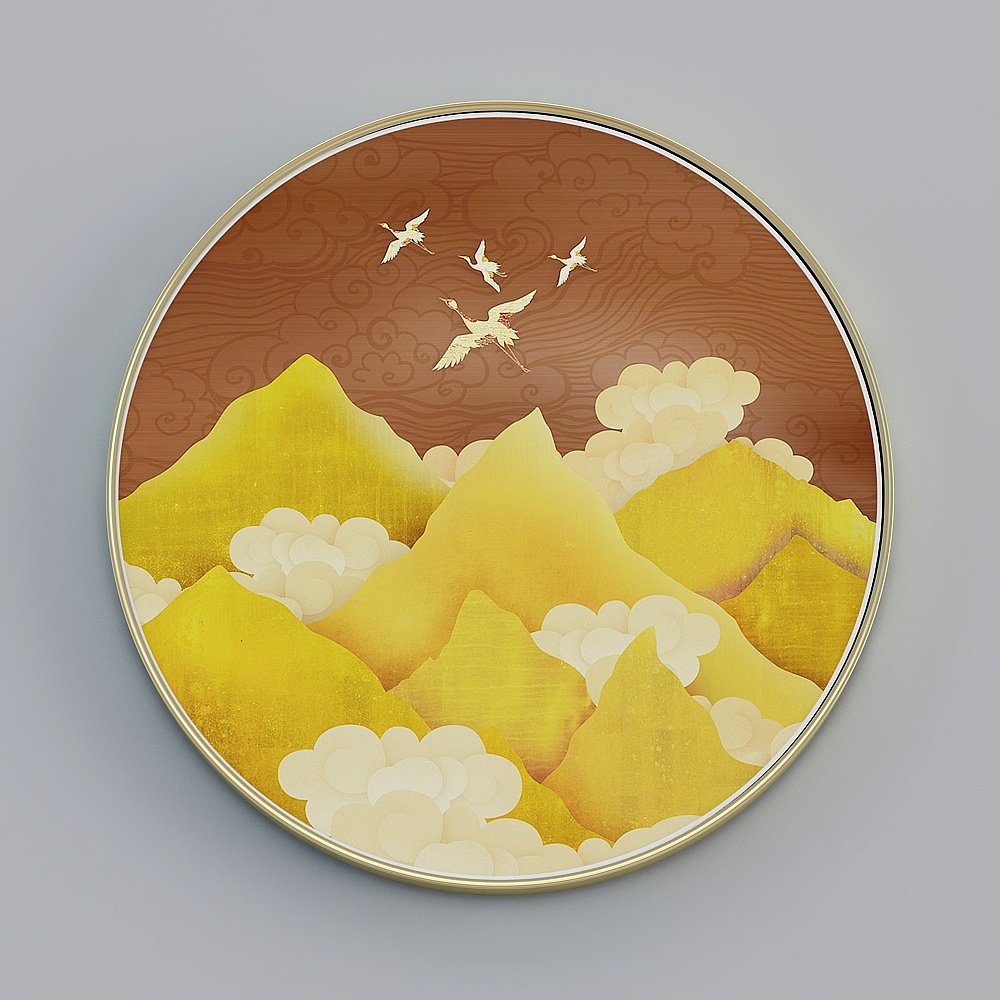 The whole house with painting - modern living room Xuanguan decorative painting - single - Splendid Mountain River E