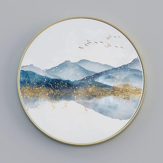 Winter Mountain Scene 3D model