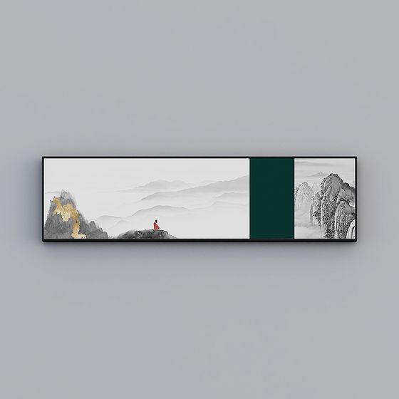 Mountain and Sea Landscape 3D model