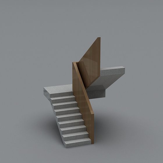 Abstract Minimalist Staircase 3D model