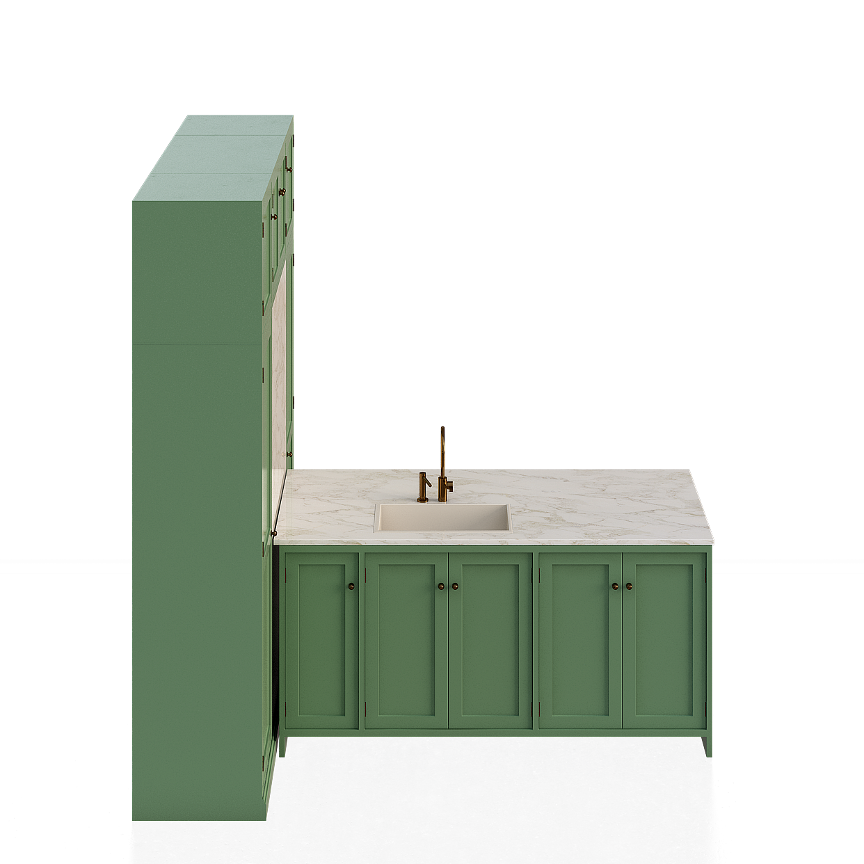 Bathroom Cabinet 3D Model – Low-Poly Vintage Minimalism