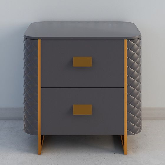 Elegant 3D Nightstand Model for Modern Interiors