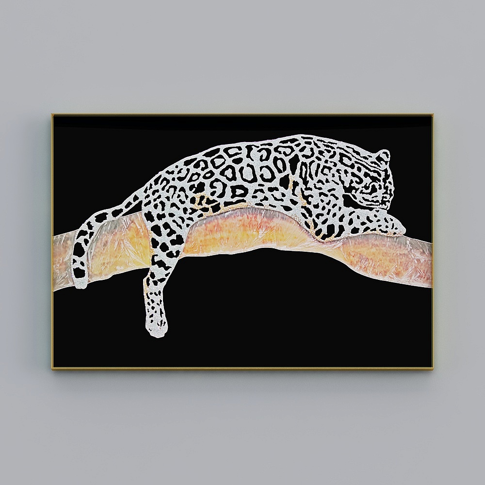 Night Hunter: Elegant Jaguar 3D model